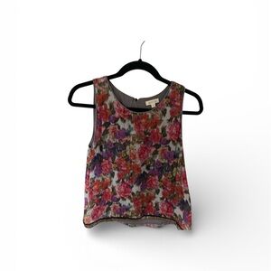 Weston Wear Floral Tank Top in Pink & Purple